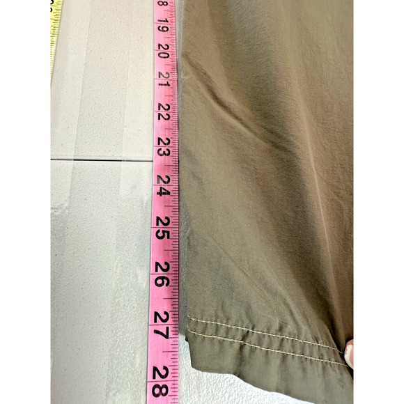 REI Mens Activewear Pants LX28 Army Green Convertible Shorts UPF 50 Belted Cargo - Picture 14 of 16